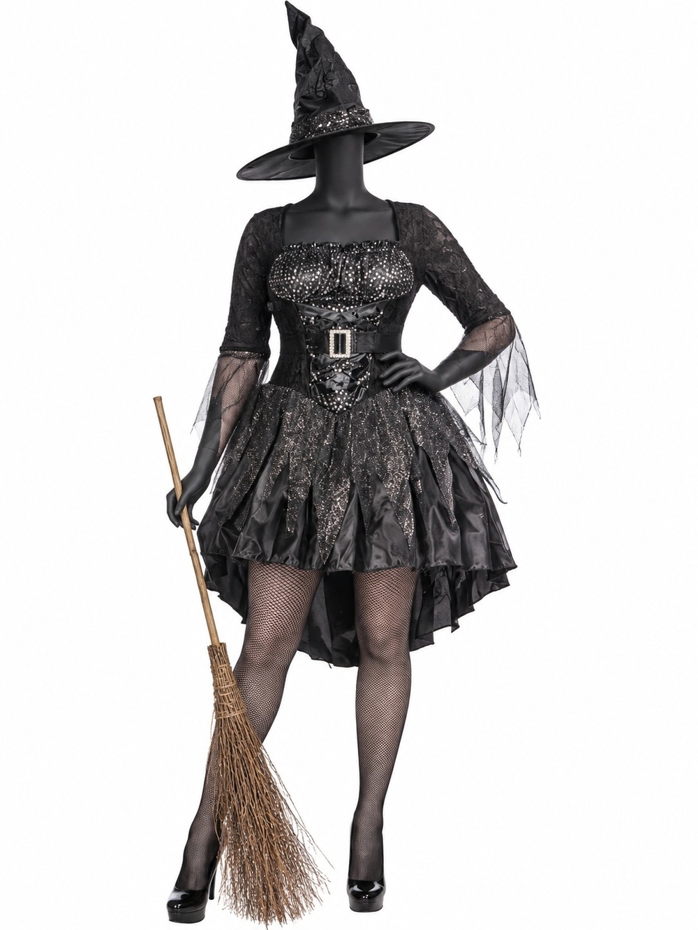 Leg Avenue Black Magic Mistress Costume with Hat